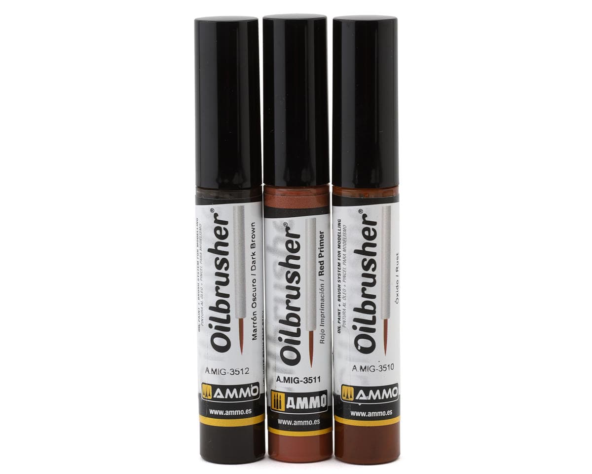 Ammo By Mig Rust Tones Oilbrusher Set