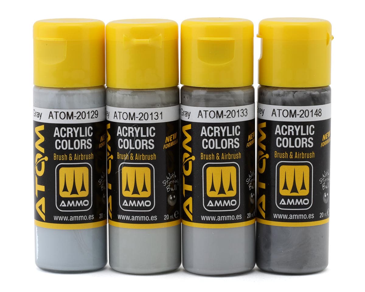 Ammo By Mig Atom USAF Grey Modern Jets Colors Airbrush Acrylic Paint Set