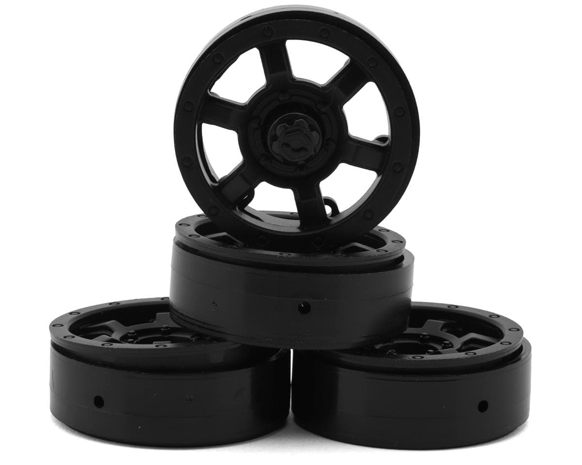 HPI Venture18 CC 1.3" CC-6 Beadlock Wheels (Black) (4)