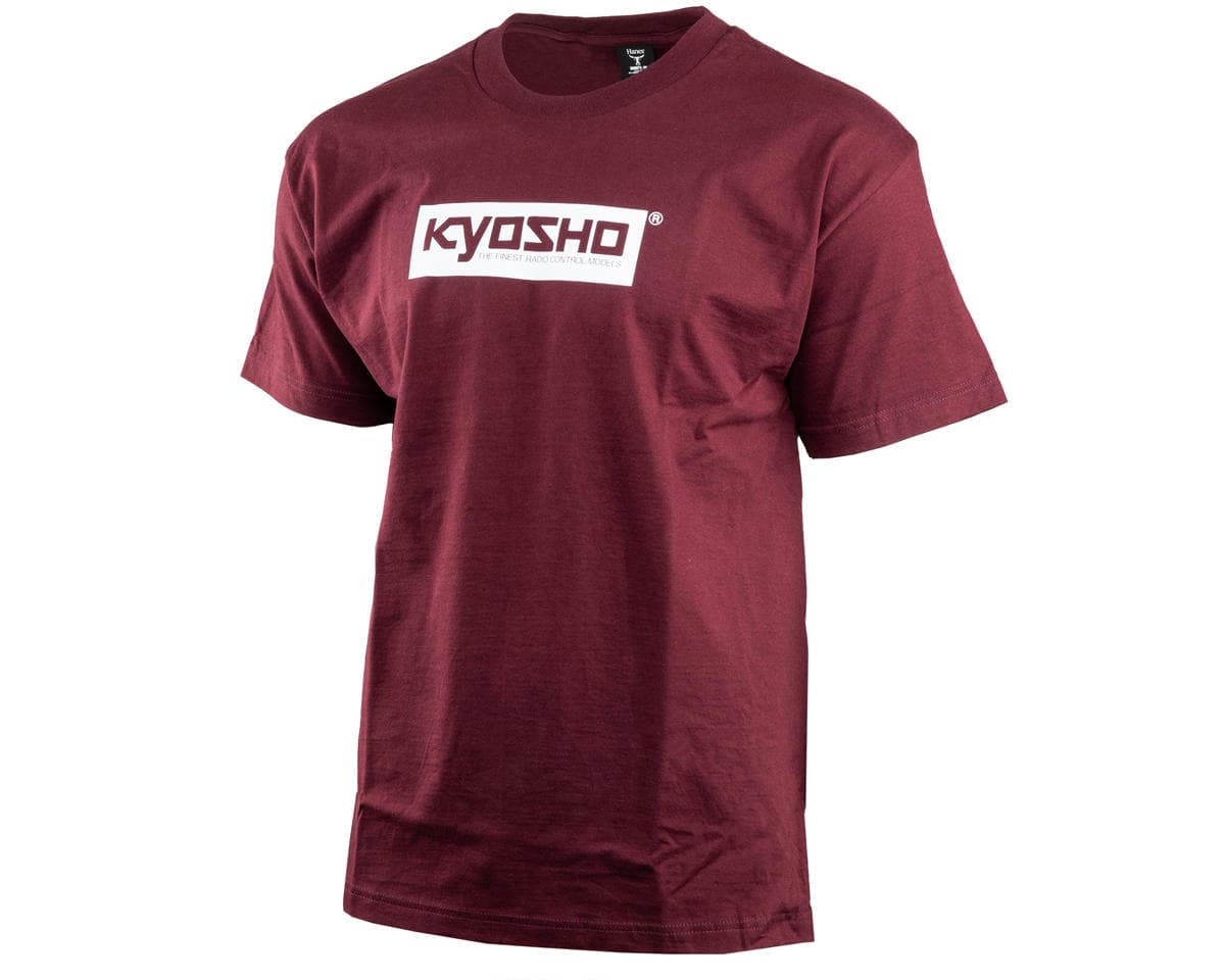 Kyosho Box Logo Beefy T T-Shirt (Burgundy) (2XL)