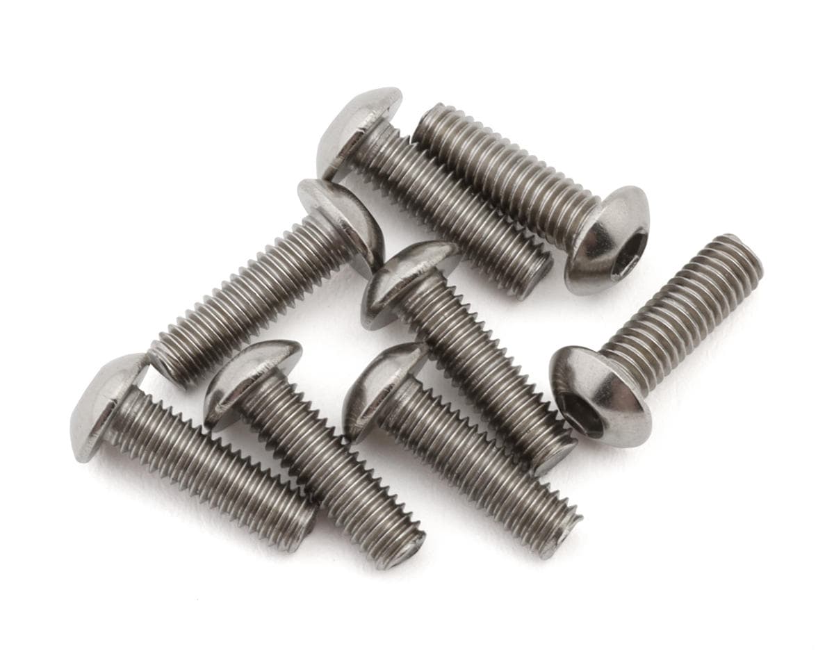 Mugen Seiki 3x10mm Titanium Button Head Screws (8)