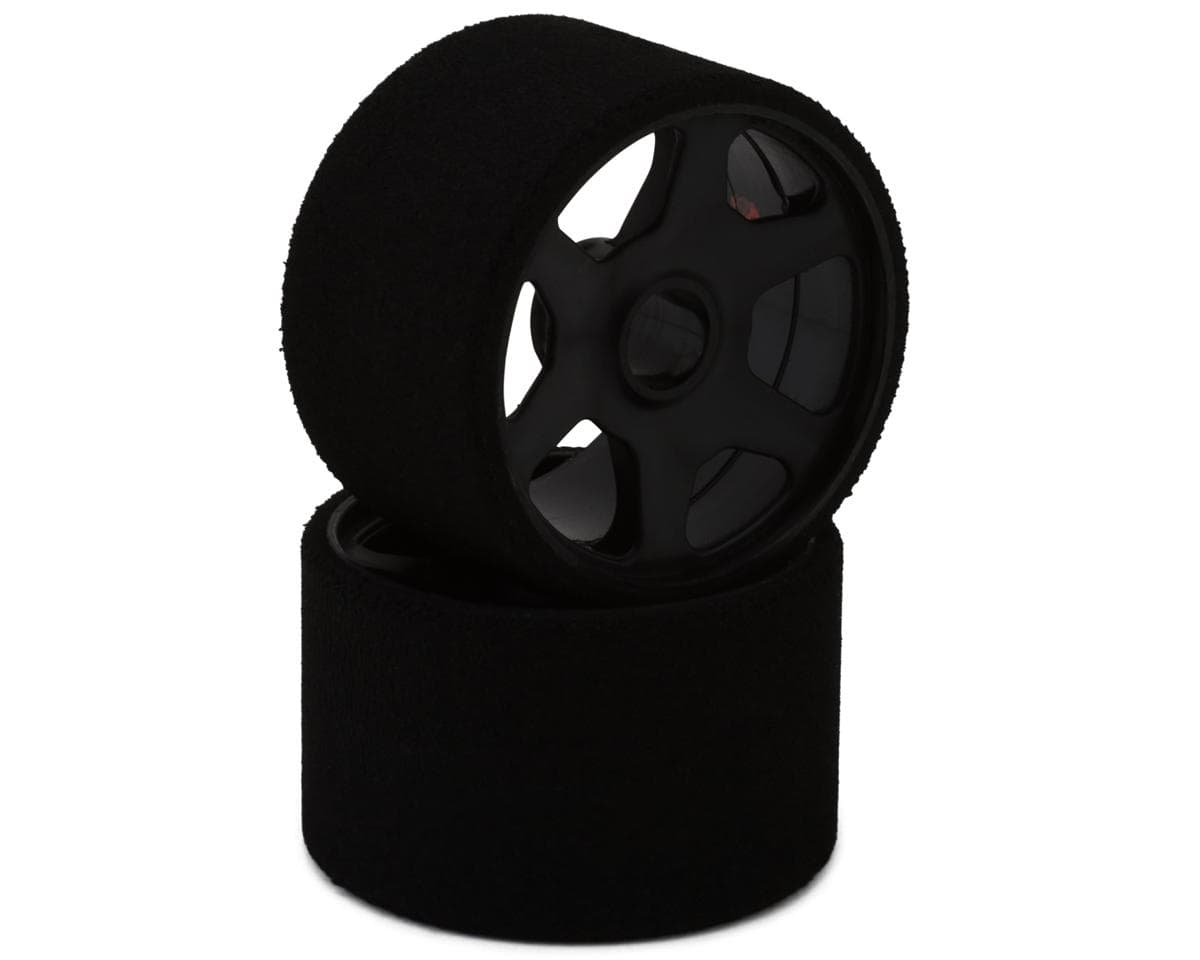 Contact 1/12 Pre-Mounted "T Foam" Front Tires (Black) (2) (41.5mm) (35 Shore)