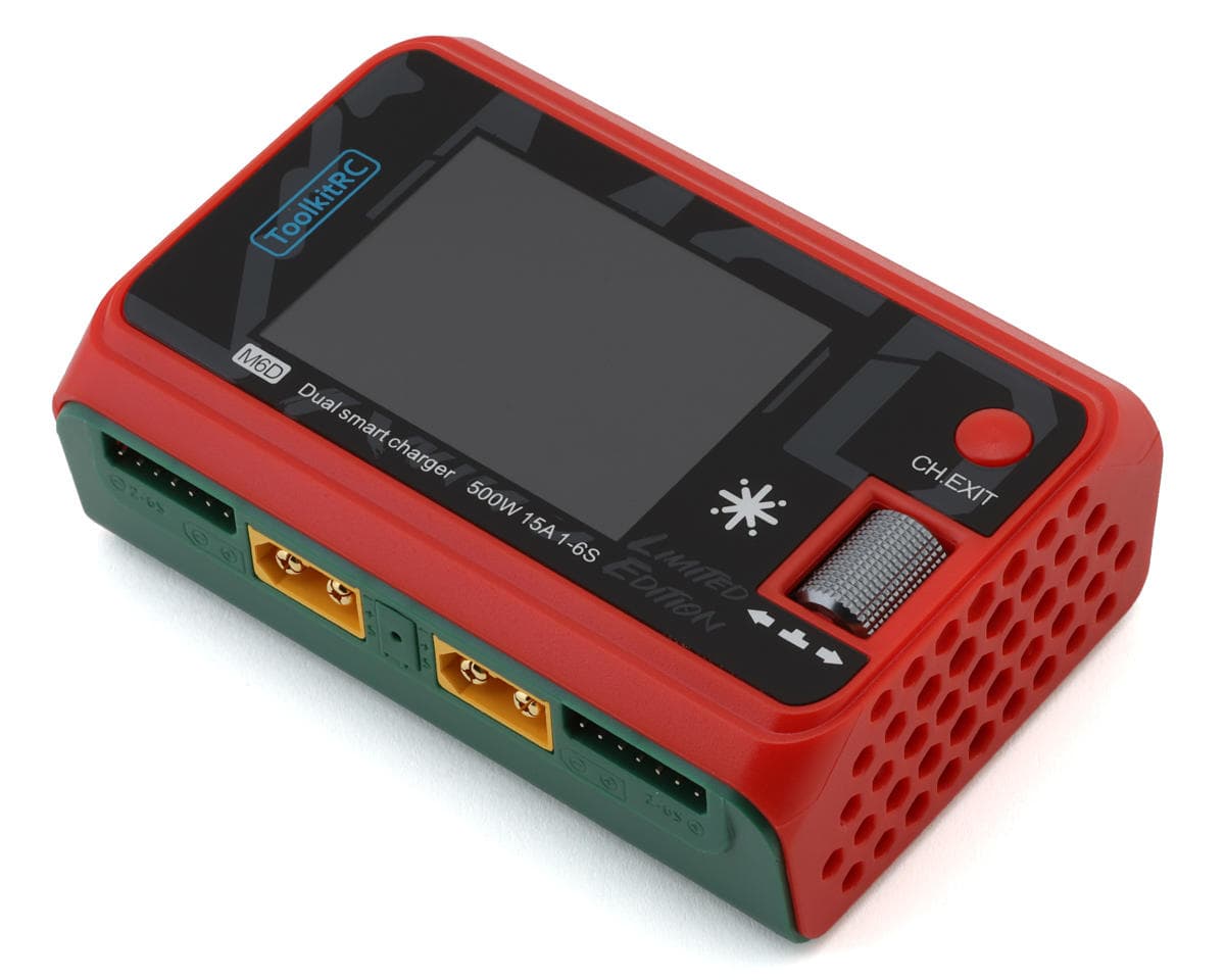 ToolkitRC M6D Dual DC Battery Charger Workstation (6S/15A/250W) (Xmas Limited Edition)