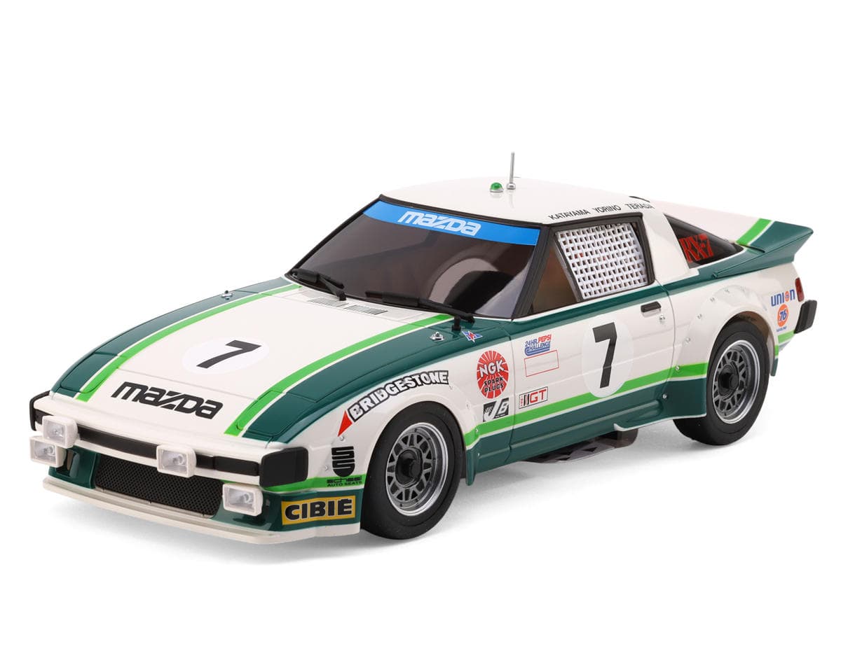 Kyosho Mini-Z ASC MR-04-RM Mazda Savanna RX-7 1979 Daytona GTU Class Winner No.7 Pre-Painted Body (White/Green)