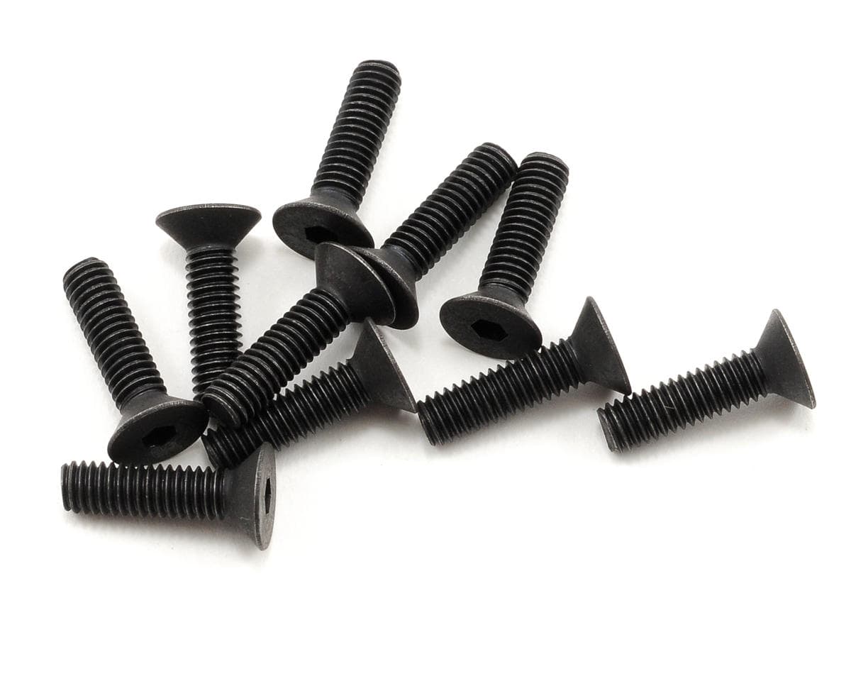 Kyosho 4x15mm Flat Head Hex Screw (10)