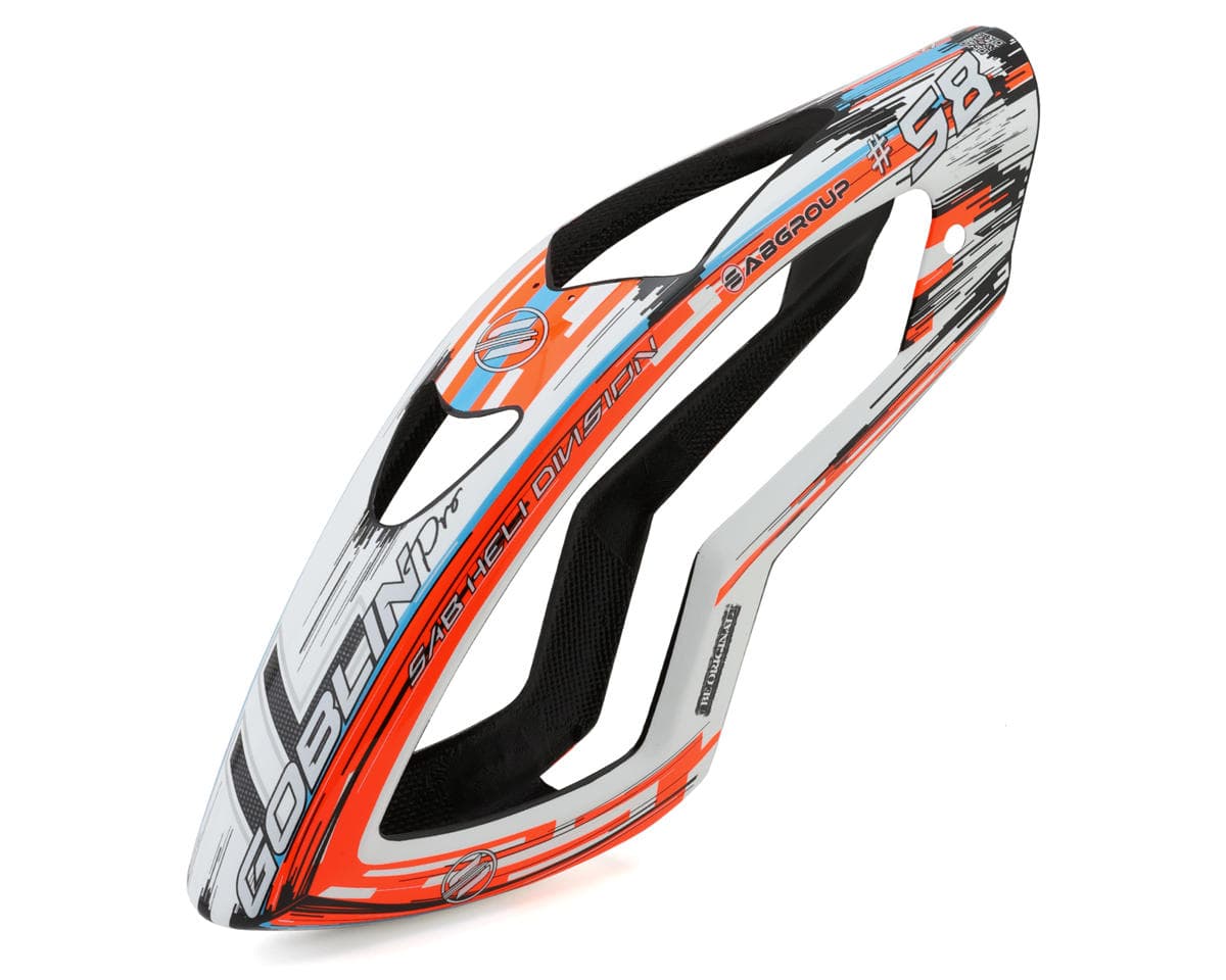 SAB Goblin iLGoblin Pro 420 Carbon Fiber Canopy (White/Orange)