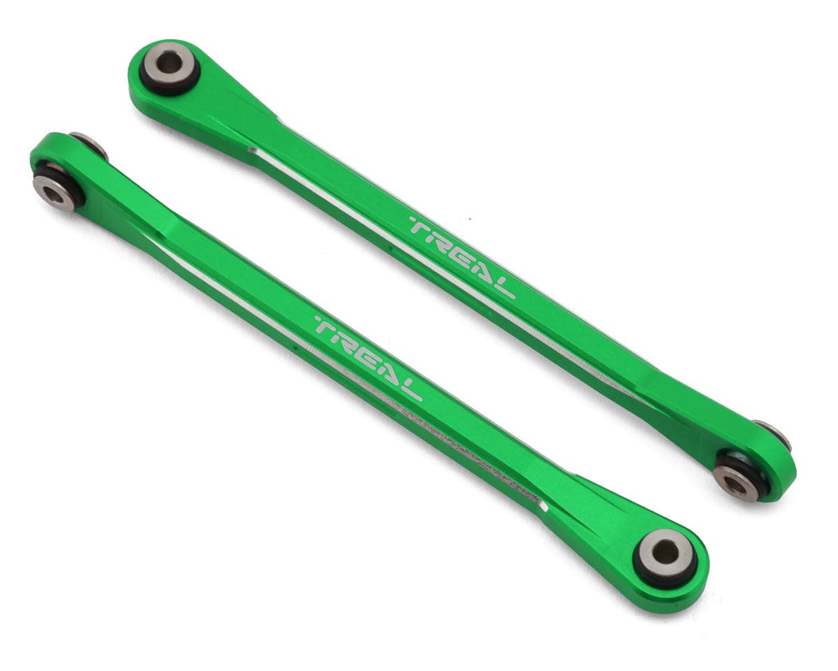 Treal Hobby Losi Hammer Rey U4 Aluminum Steering Linkage Set (Green) (2)