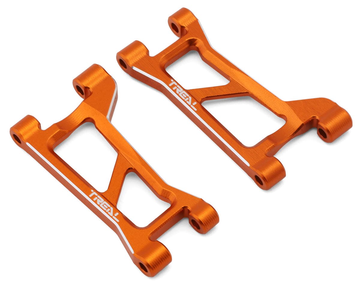 Treal Hobby Aluminum Front Upper Suspension Arm Set for Traxxas® Mini Maxx® (Orange) (2)