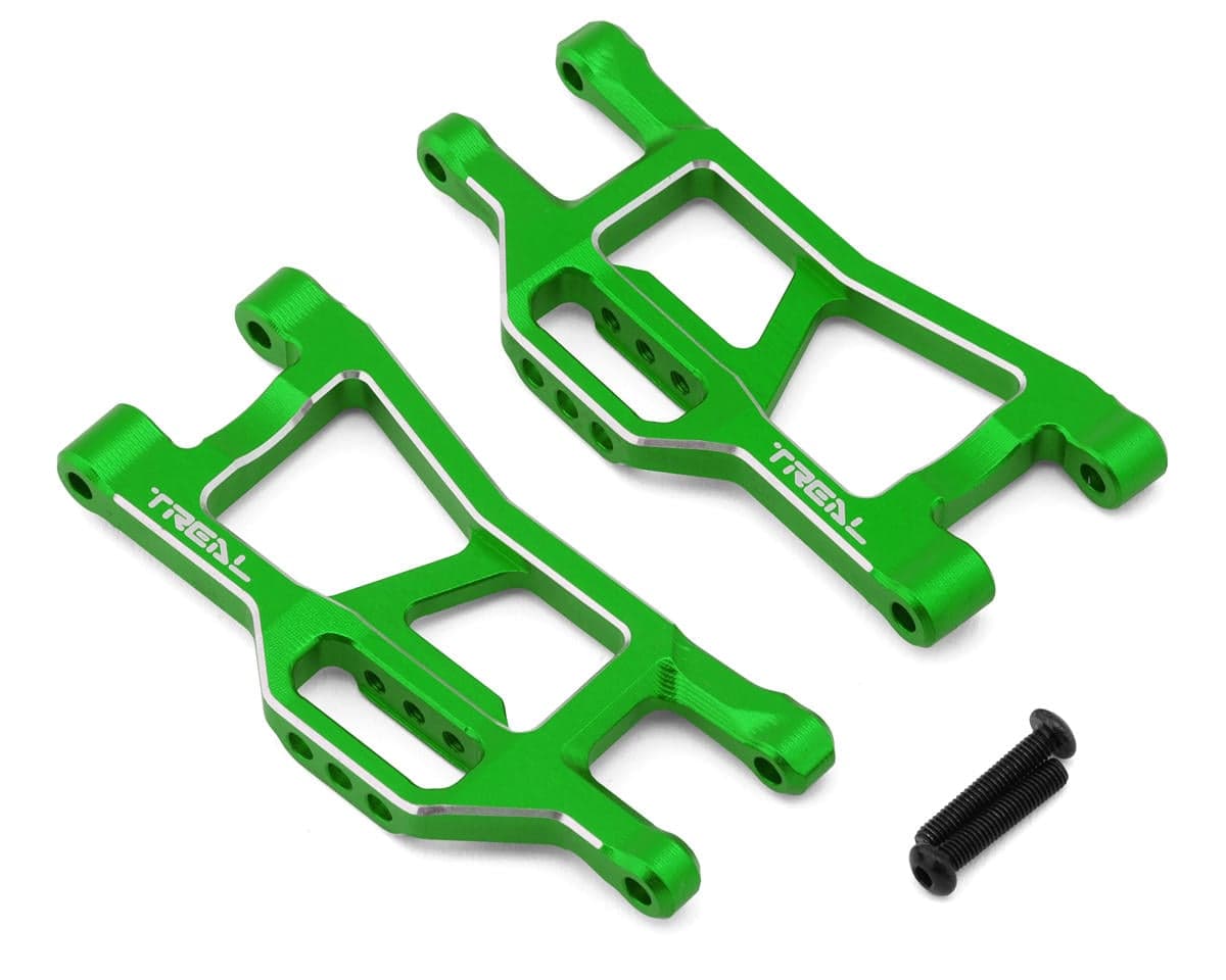 Treal Hobby Aluminum Front Lower Suspension Arm Set for Traxxas® Mini Maxx® (Green) (2)