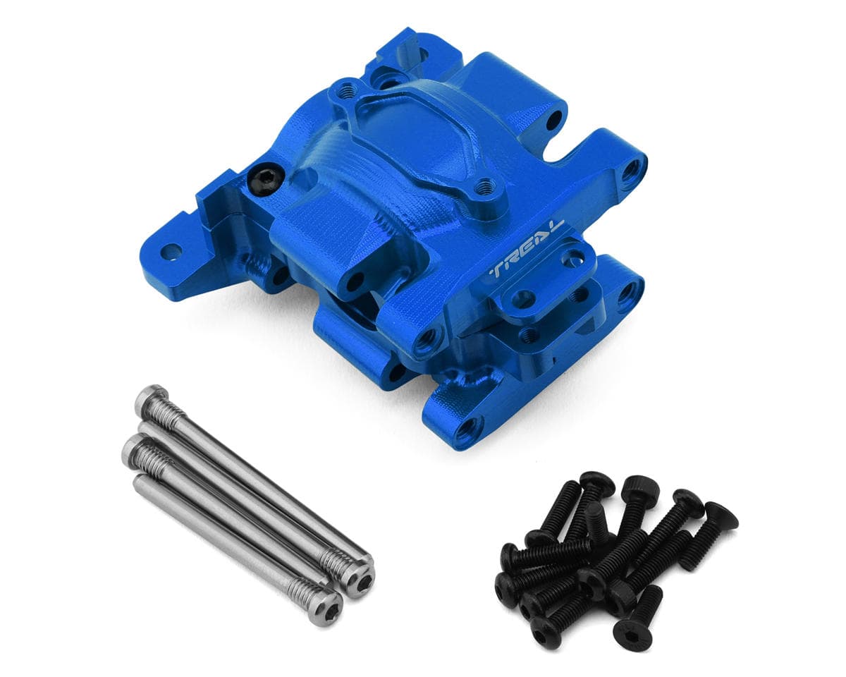 Treal Hobby Aluminum Rear Gearbox Set for Traxxas® Mini Maxx/Mini XRT/ Mini Slash® (Blue)