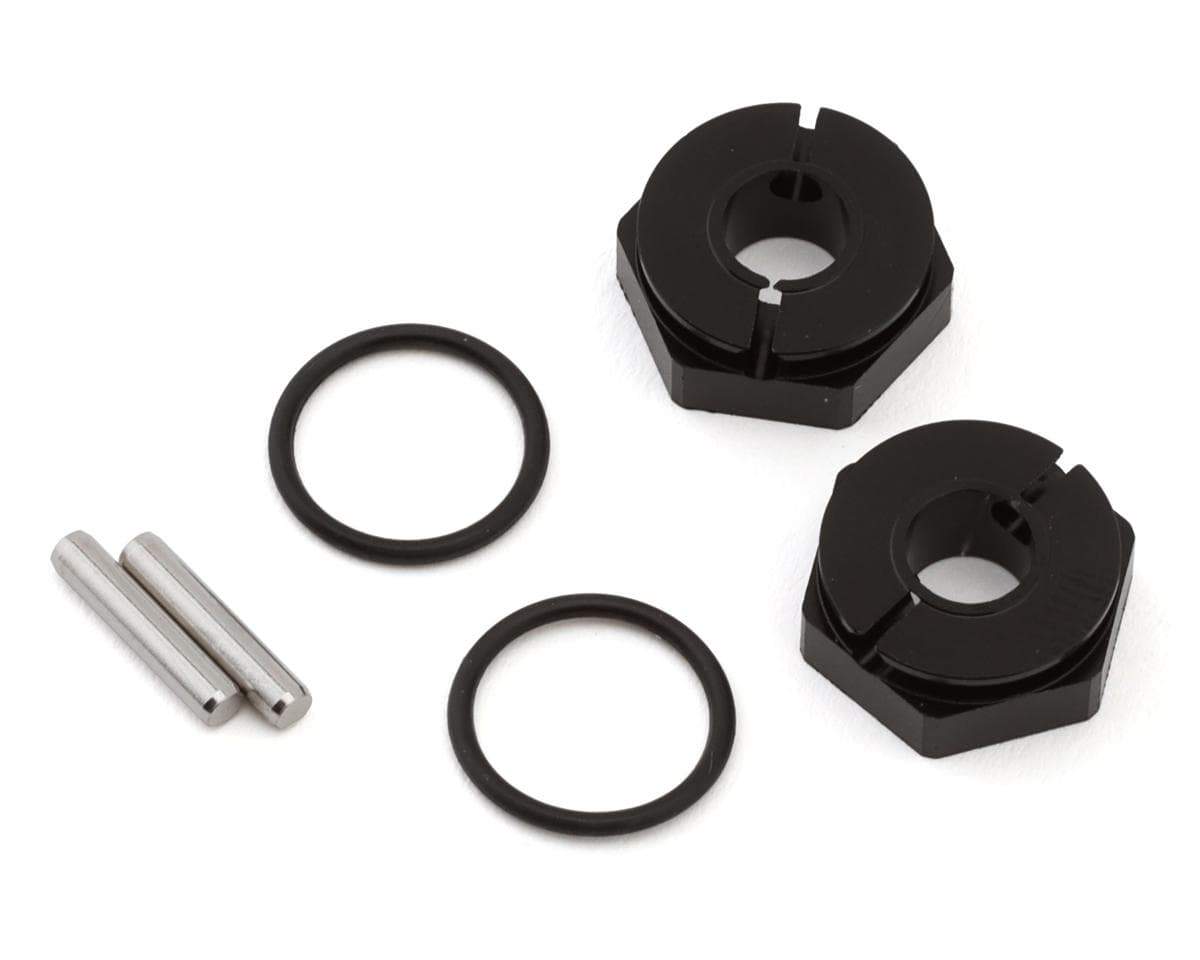 Topline Aluminum 12mm Wheel Hex Hubs (Neo Black) (2) (5mm Offset)