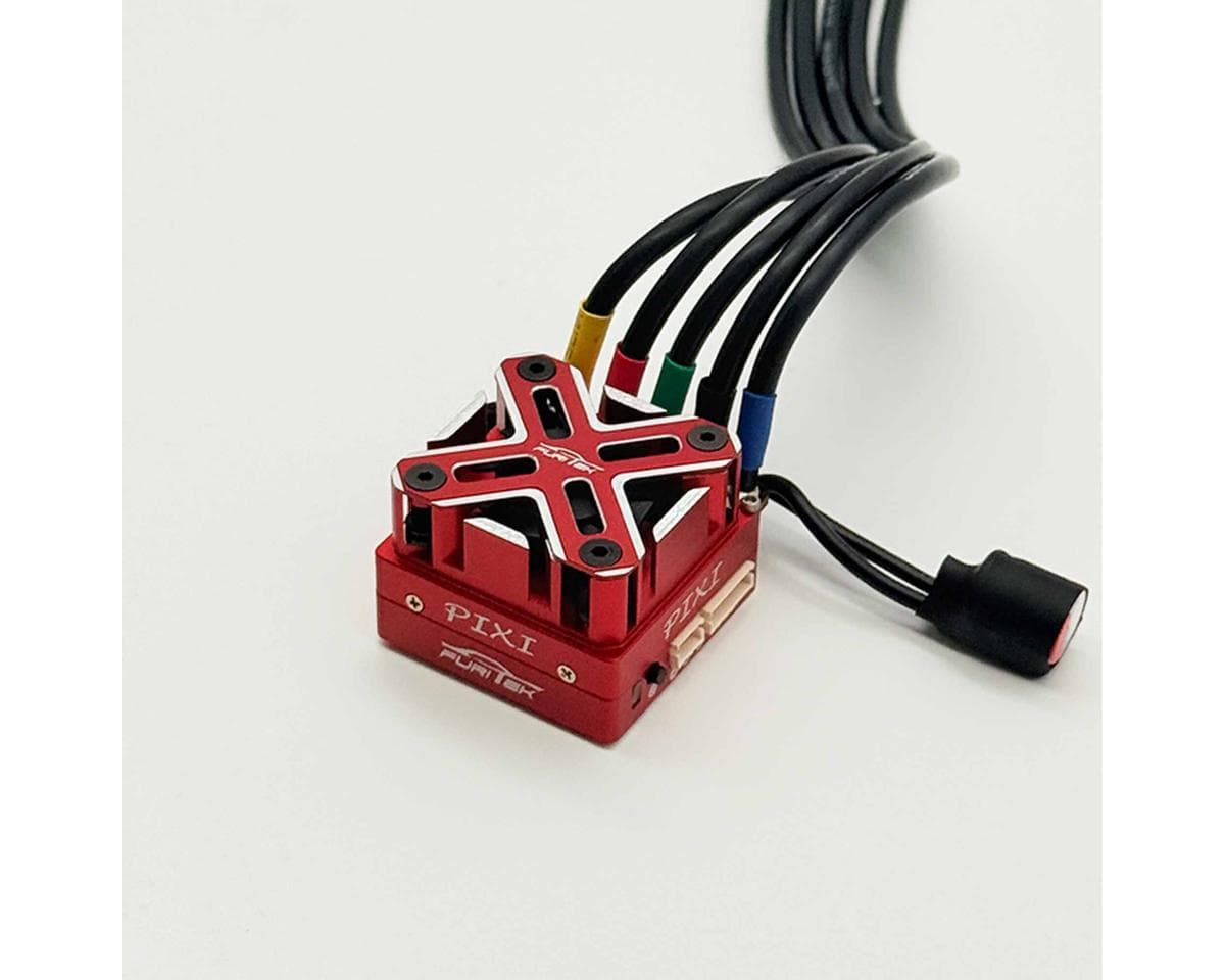 Furitek PIXI 1/10 Competition Drift Sensored Brushless ESC (Red) w/WiFi Module & Cooling Fan