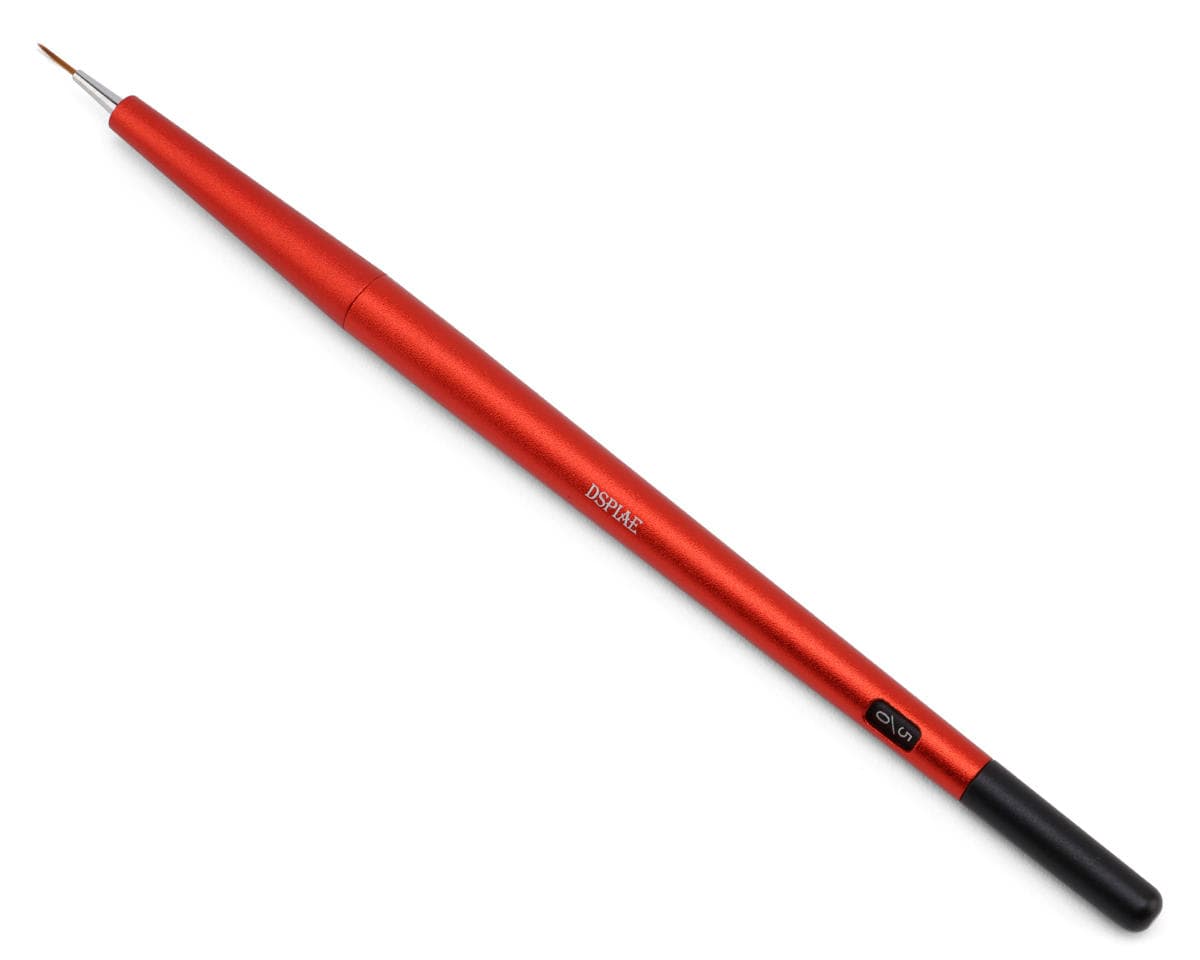 Dspiae Aluminum Alloy Interchangeable Fine Tip Paint Brush (Red)