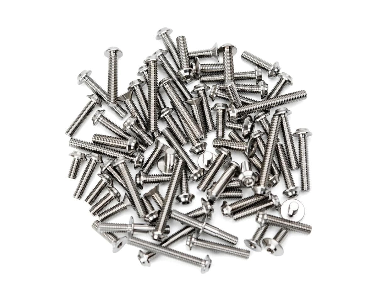 1UP Racing Xray X12 2026 Pro Duty Titanium Upper Screws Set (Silver) (55)