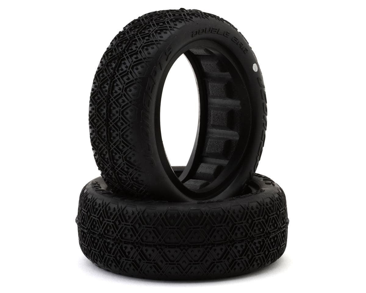 JConcepts Double Bar 2.2" 2WD Front Buggy Off-Road Tires (2) (Silver)