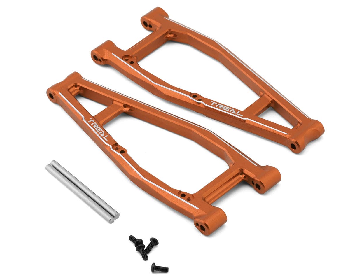 Treal Hobby Aluminum Front Upper Suspension Arms for Traxxas® Funco® Pro Scale® (Orange) (2)