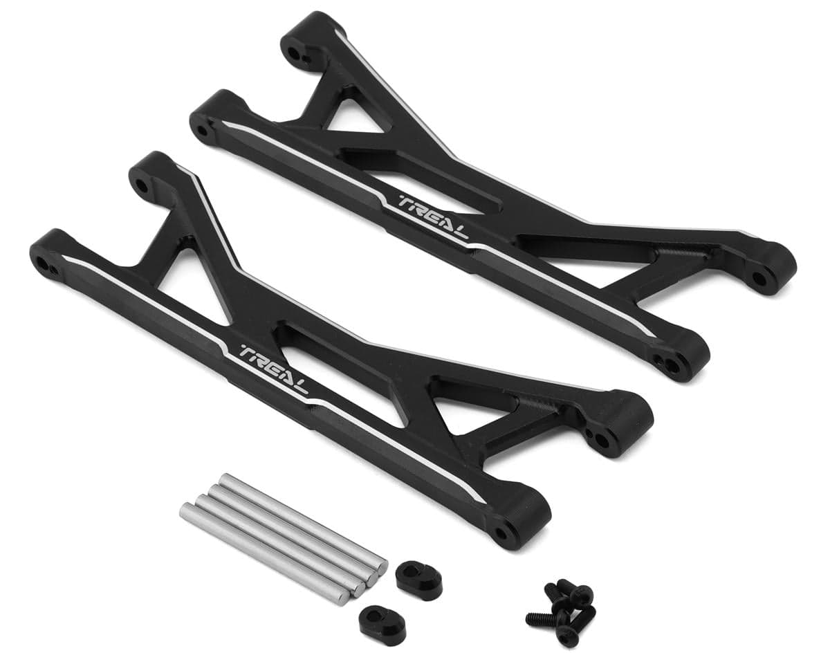 Treal Hobby Aluminum Rear Upper Suspension Arms for Traxxas® Funco® Pro Scale® (Black) (2)