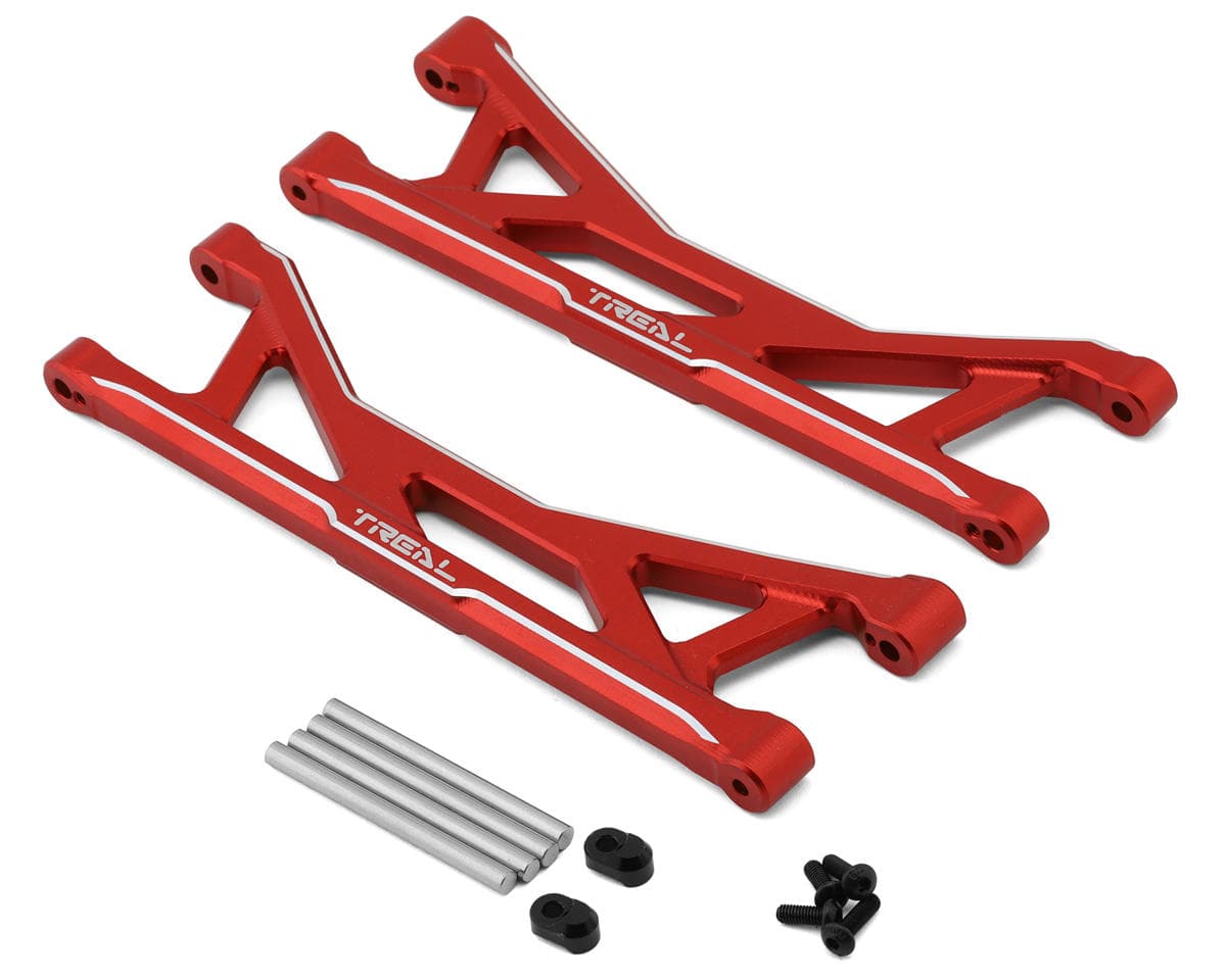Treal Hobby Aluminum Rear Upper Suspension Arms for Traxxas® Funco® Pro Scale® (Red) (2)