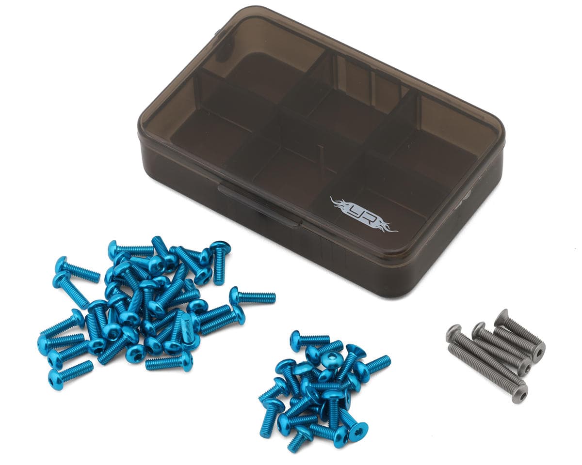 Yeah Racing Tamiya TT-02 SRX Assorted 7075 Aluminum & Titanium Screw Set w/Container