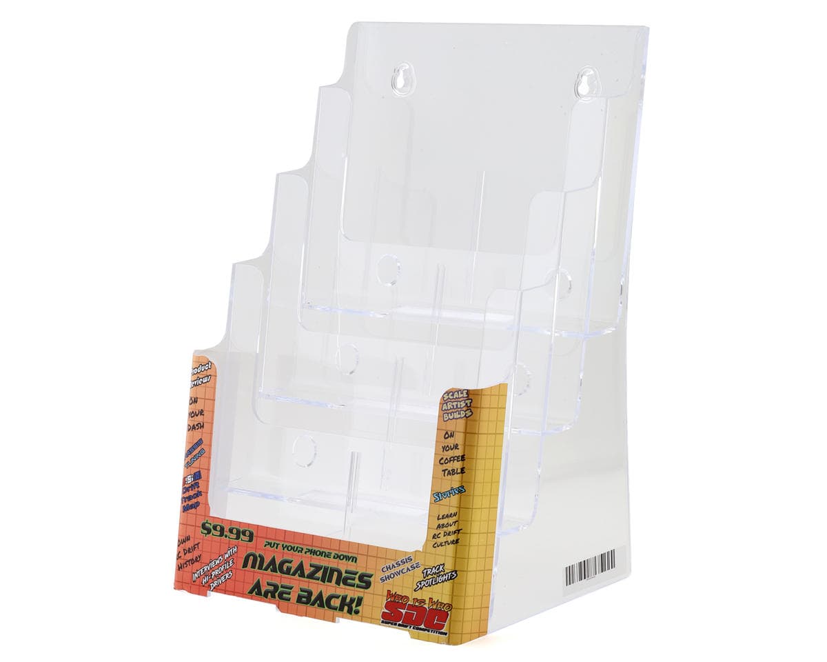 DARC MAG RC Drift Car Magazine Four-Tier Point-of-Purchase Display Stand
