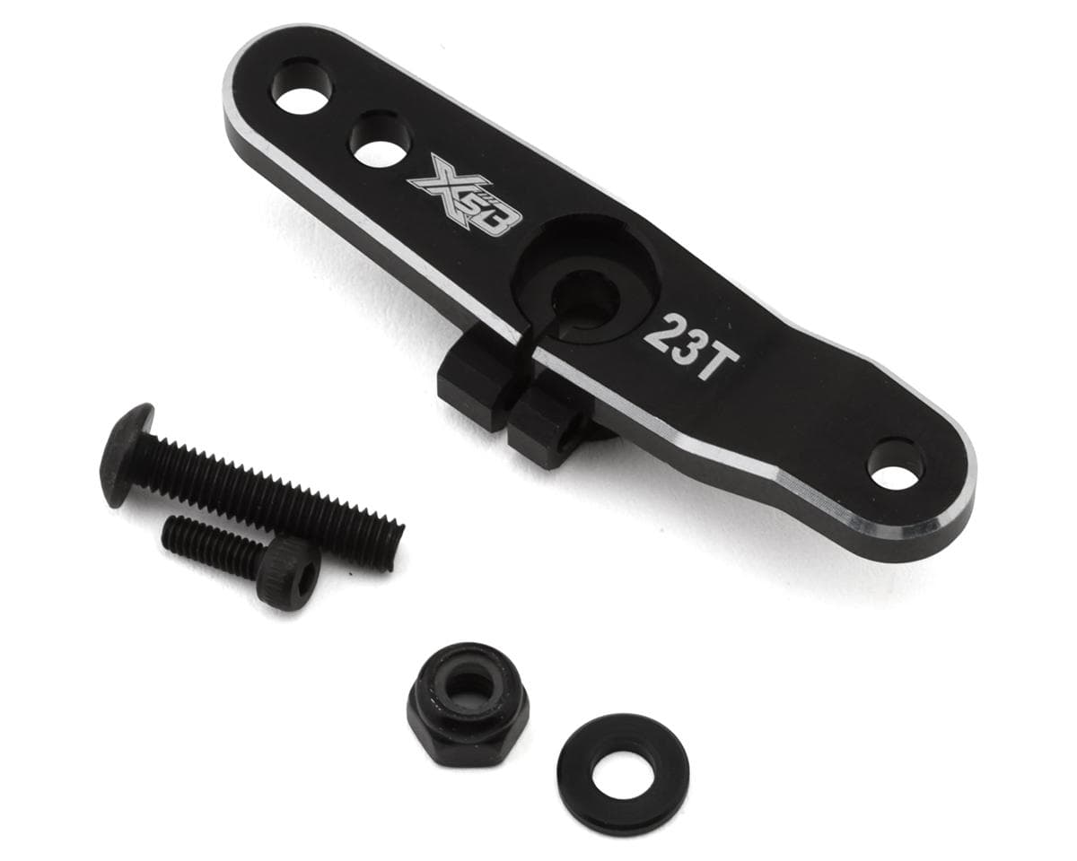 HongNor X5B Aluminum Clamping Throttle Servo Horn (Black) (23T)