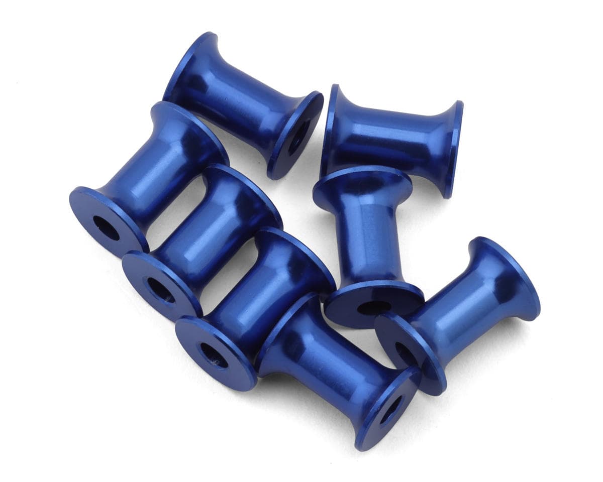 JConcepts Reactor Aluminum Chassis Spacers (8) (Blue)