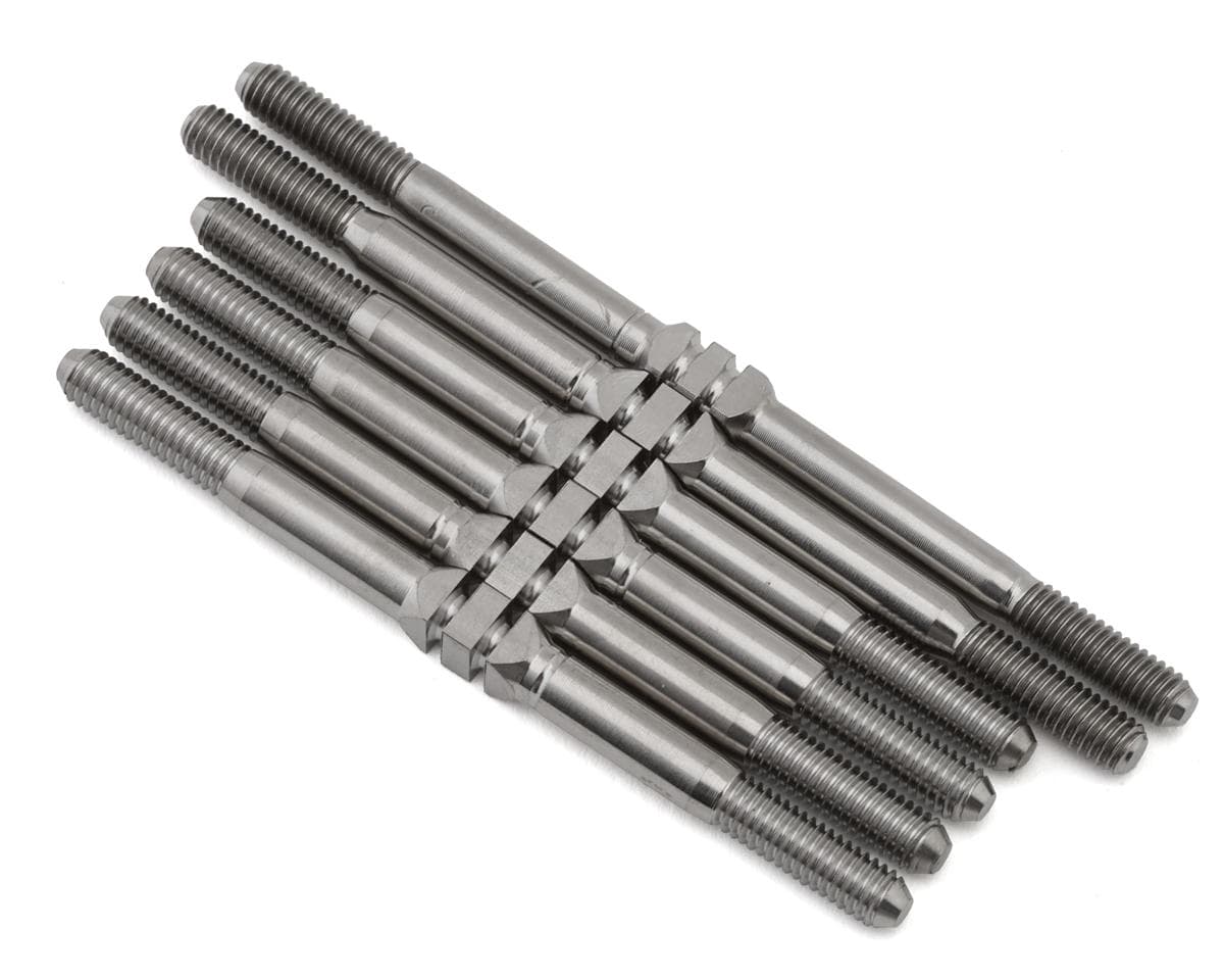 Whitz Racing Products Team Associated T7 HyperMax Titanium Turnbuckles Set (Silver)