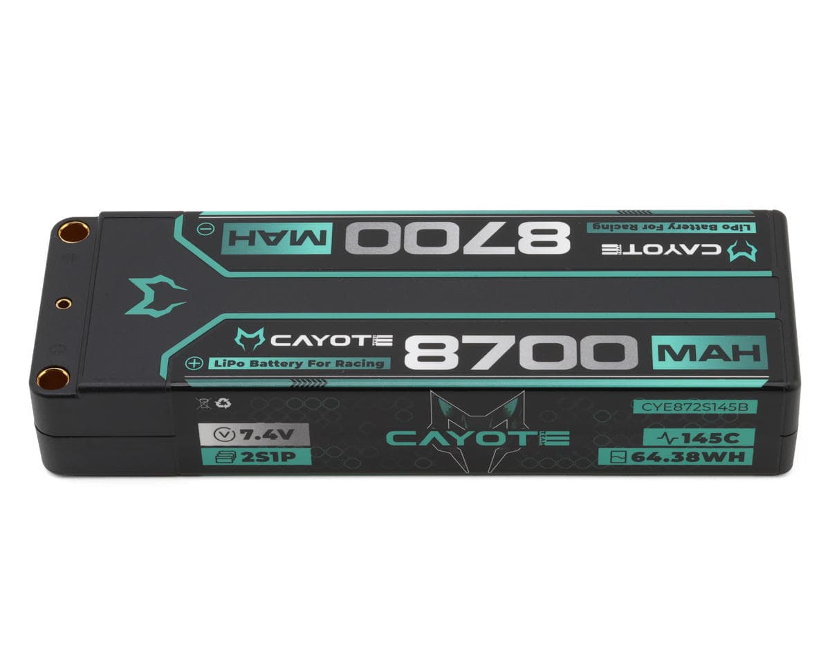 Cayote 2S 145C Stick LiPo Battery (7.4V/8700mAh) w/5mm Connectors