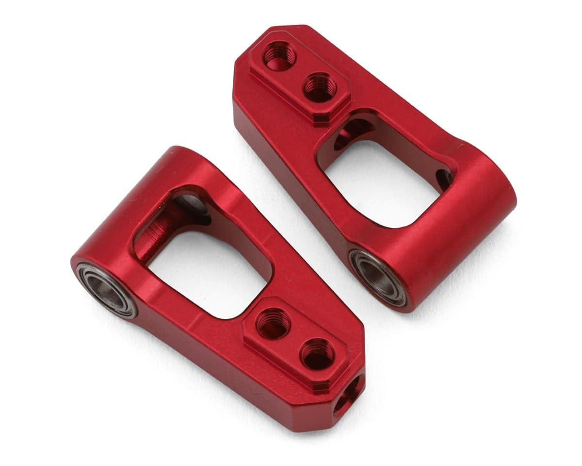 Shibata GRK5 Aluminum Front Upper Ball Bearing Suspension Arms (Red) (Long)