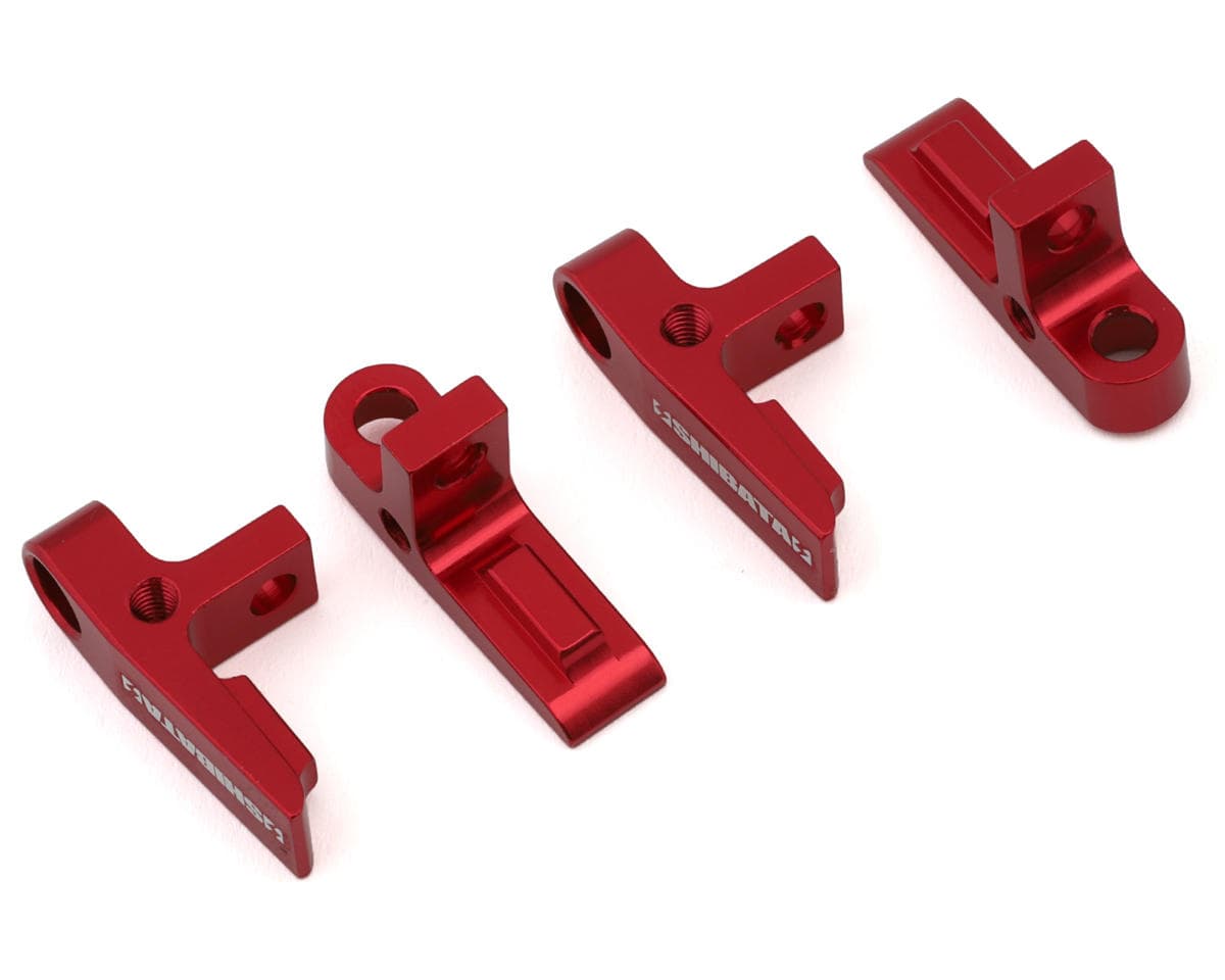 Shibata GRK Aluminum Adjustable Short Rear Lower Arm Mounts Set (Red)
