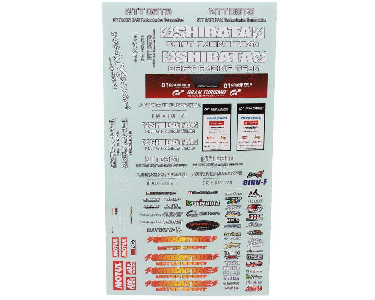 Shibata 1/10 2021 Infiniti Q60 D1GP Decal Sheets (2)