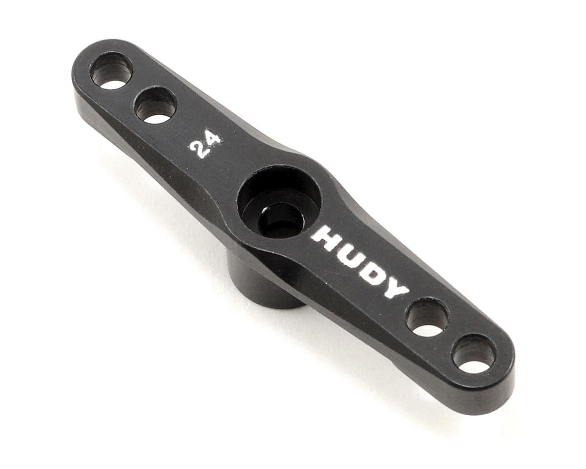 Hudy 1/8 Off-Road Aluminum Double Arm Servo Horn (24T-Hitec) (Non-Threaded)