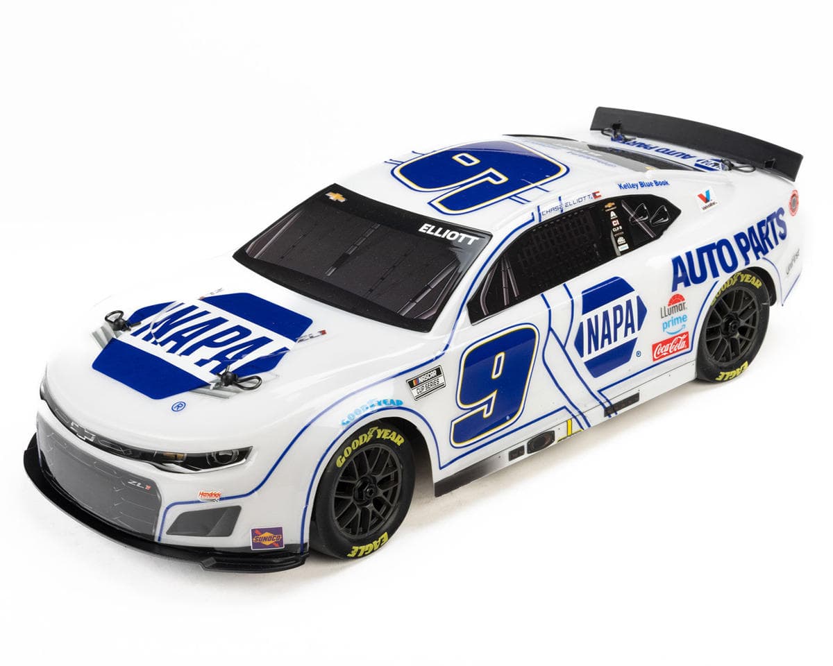 Pro-Line Losi NASCAR® Chase Elliott #9 NAPA® 100th Anniversary 2025 Chevy Camaro Body (Clear) (Limited Edition)
