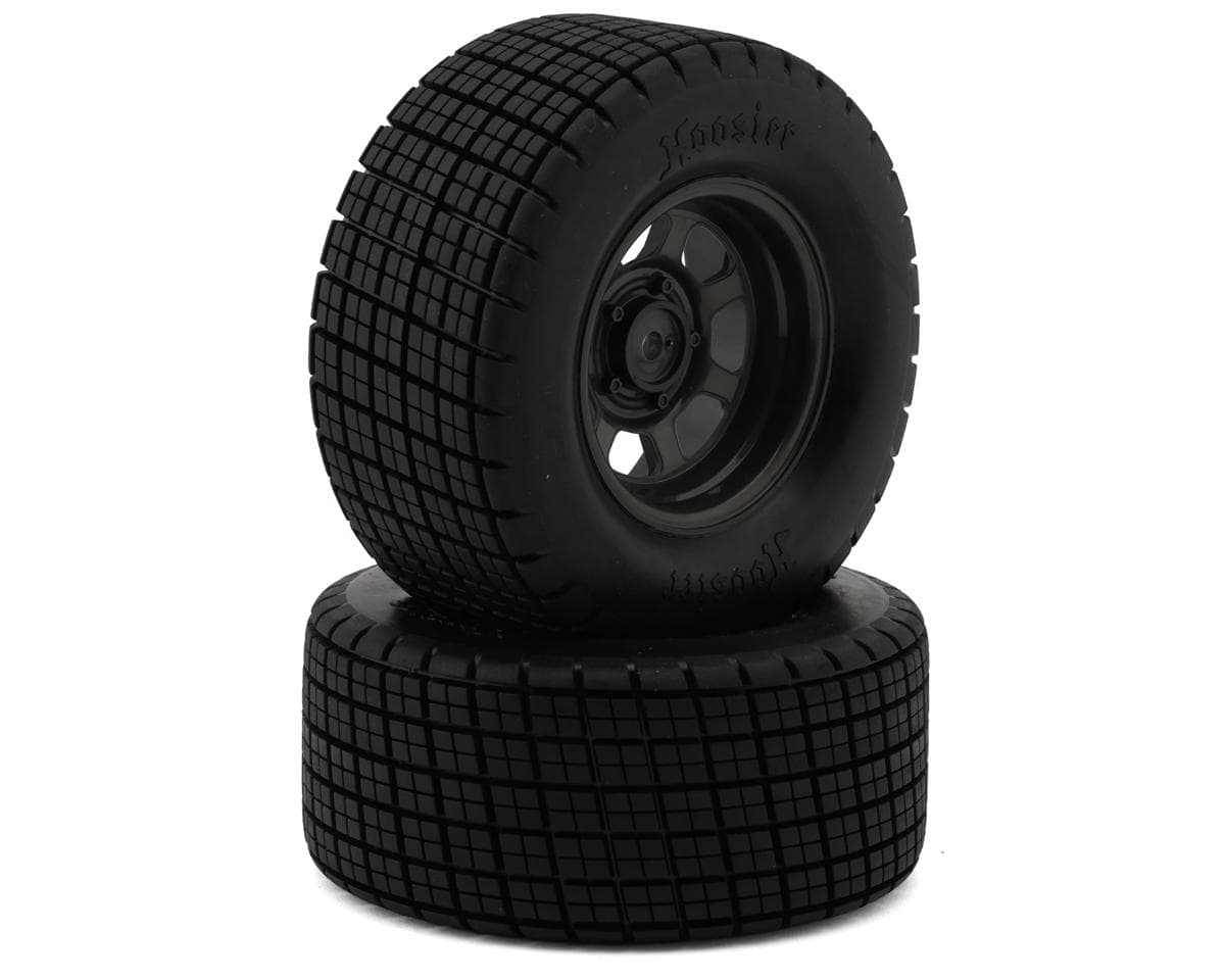 Traxxas Slash® Modified Hoosier® Dual Profile 2.2/3.0" Pre-Mounted Dirt Oval Tires (Grey) (2) (Front) w/High-Density Foam Inserts