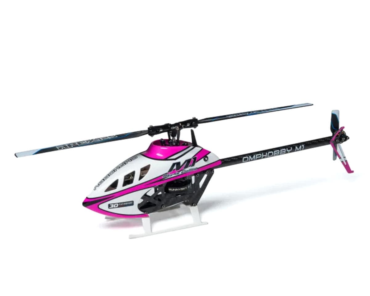OMPHobby M1 V3 Pro BNF Electric Helicopter (Pink)