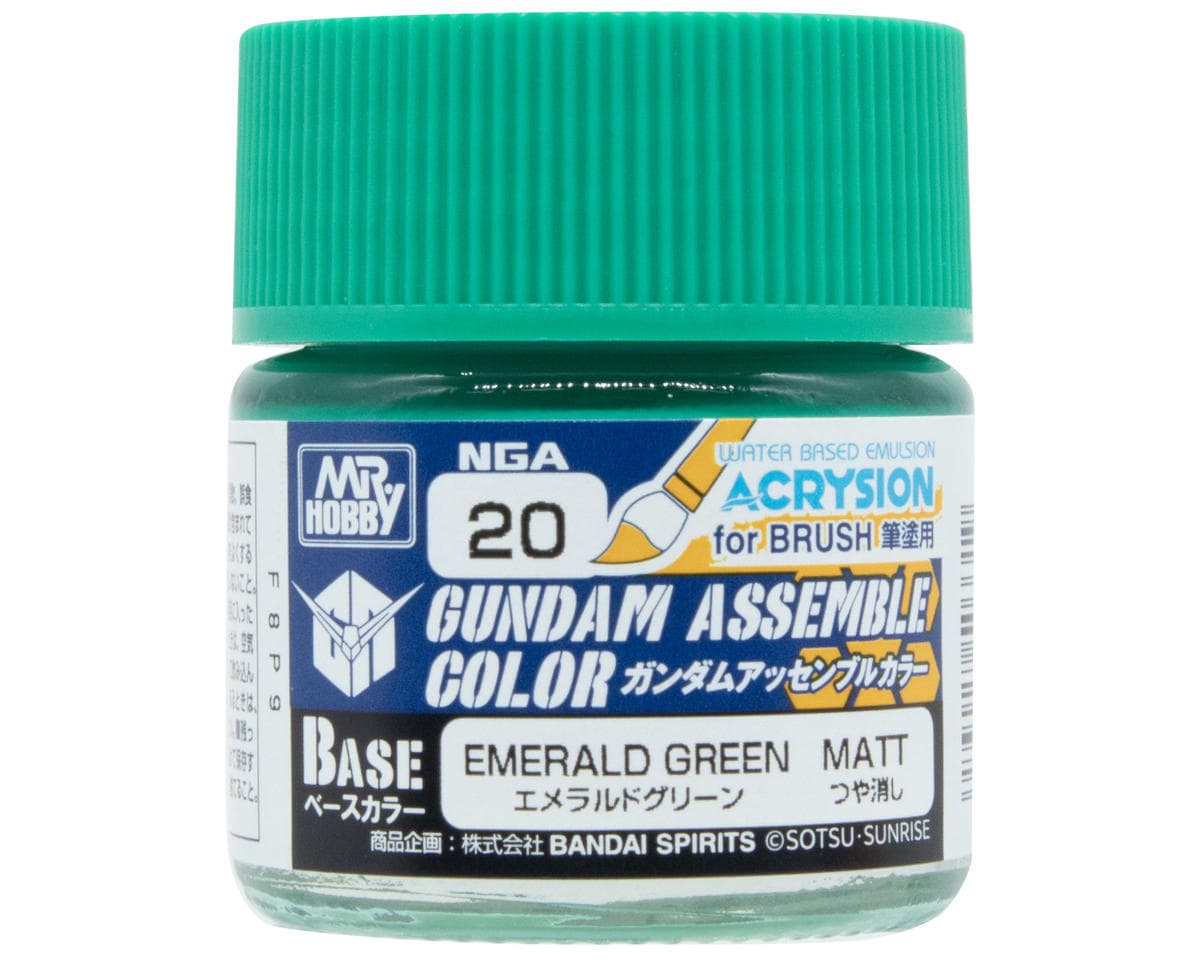 GSI Creos Mr. Hobby Gundam Assemble Color Base Acrysion Acrylic Paint (Emerald Green)