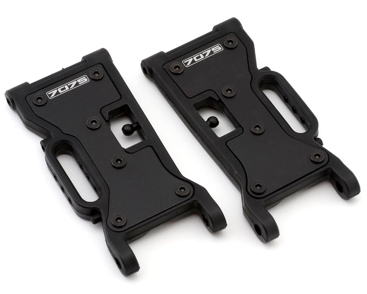 MJX HYPER GO 10210 Front Lower Suspension Arms (2) w/7075 Aluminum Inserts