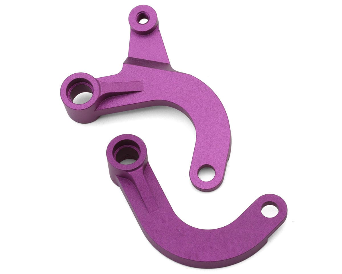 Schumacher Cougar 2 Works Aluminum Steering Arms (Purple) (2)