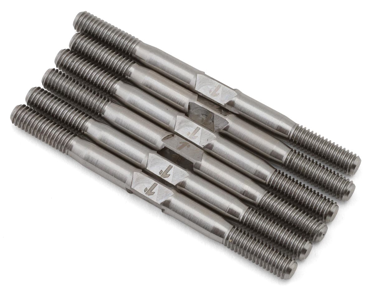 1UP Racing RC10B7.1/B7.1D Pro Duty Titanium Turnbuckles Set (Silver)