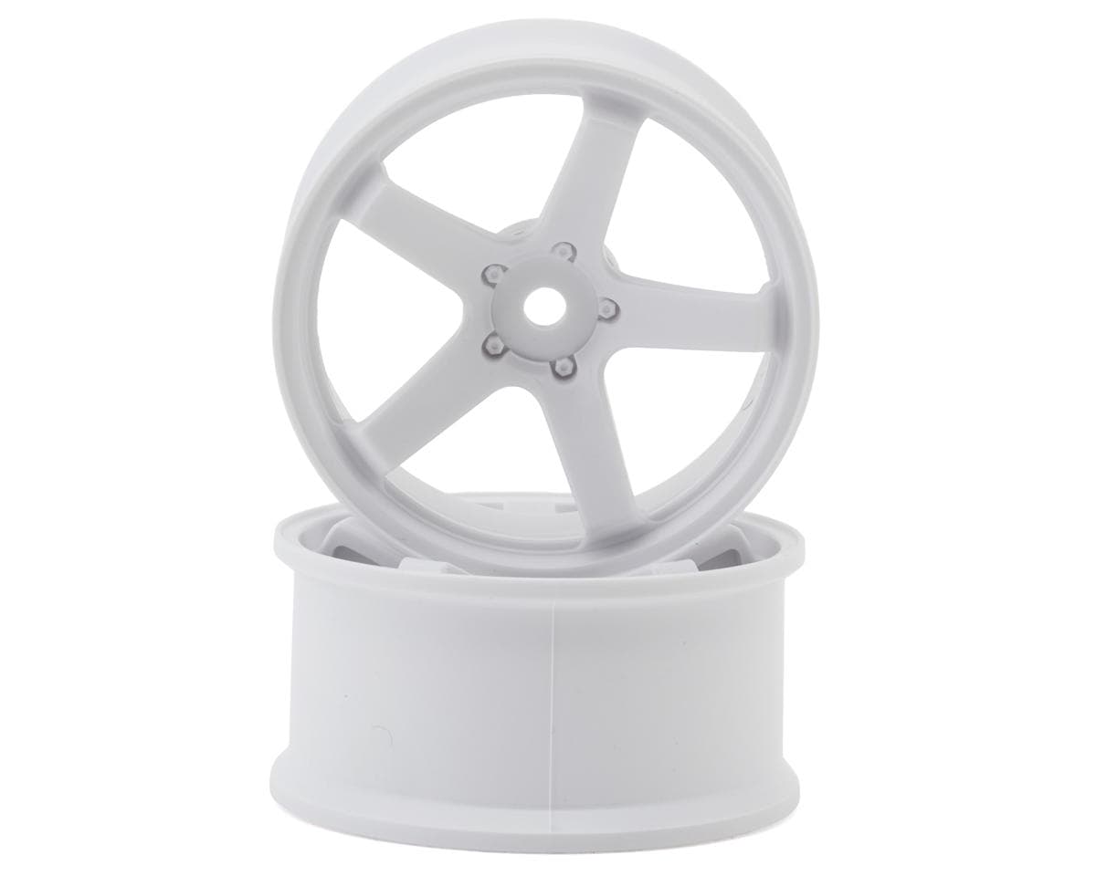 Shibata Shibawheel F23 Drift Wheels (White) (High Traction) (2) (5mm Offset)