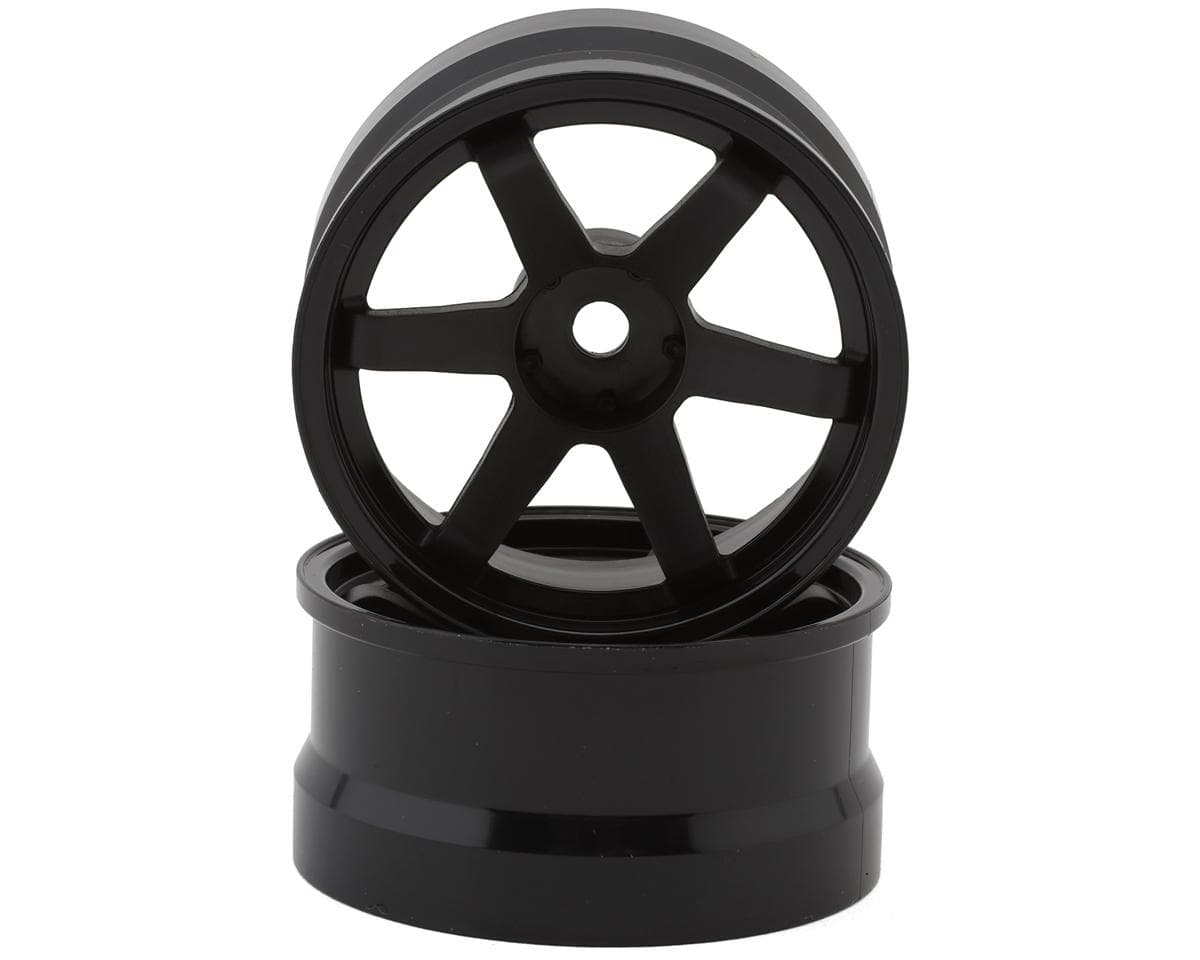 Shibata 37kai 1/10 Drift Wheels (Black) (2) (9mm Offset)
