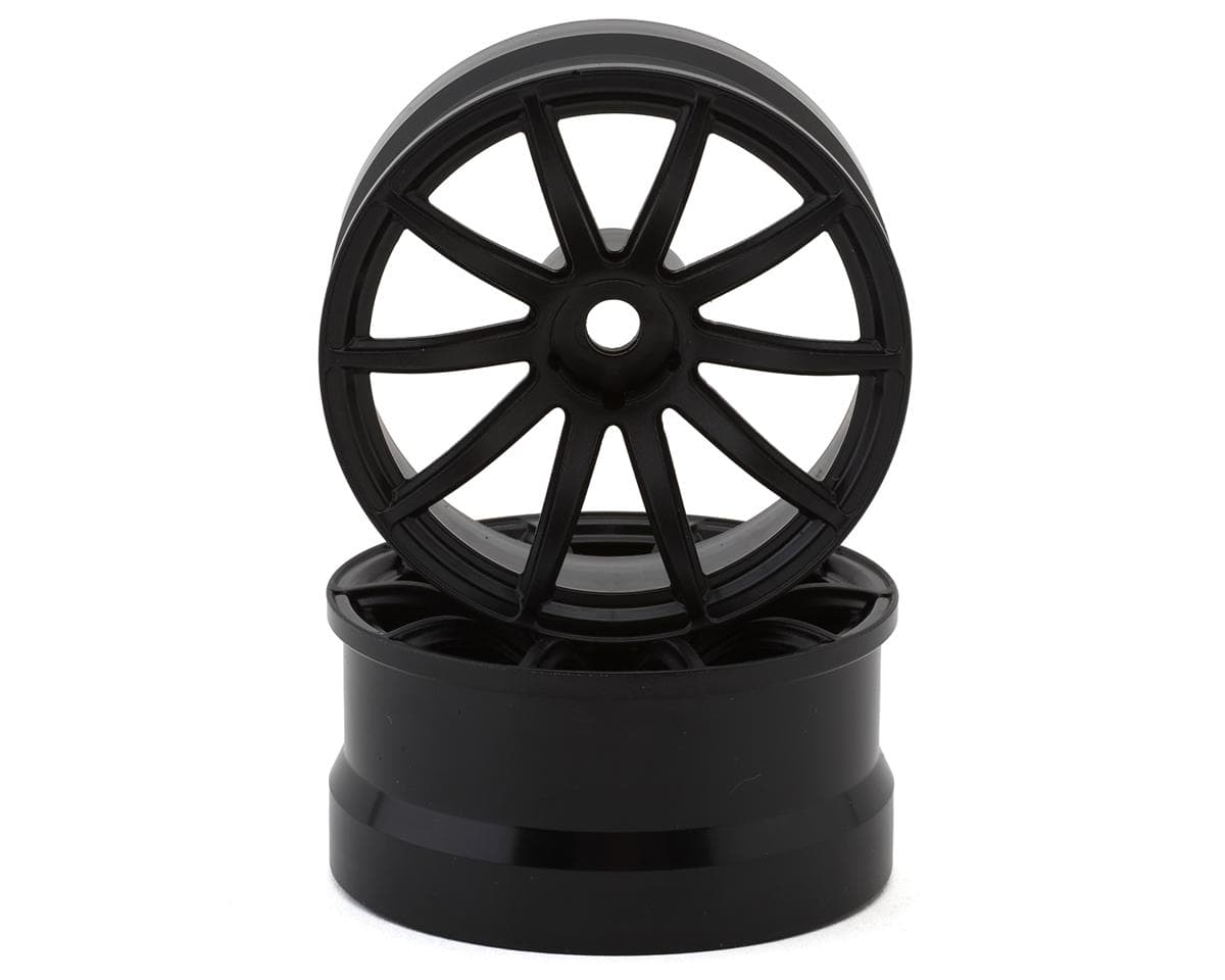 Shibata 57kai 1/10 Drift Wheels (Black) (2) (9mm Offset)
