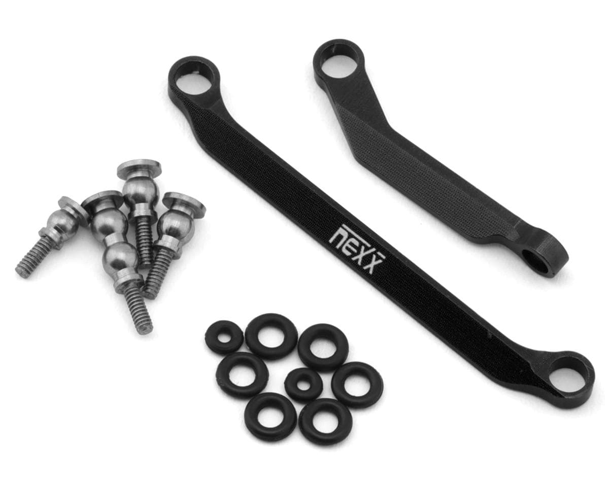 NEXX Racing Axial SCX30 Aluminum Steering Link Set (Black)