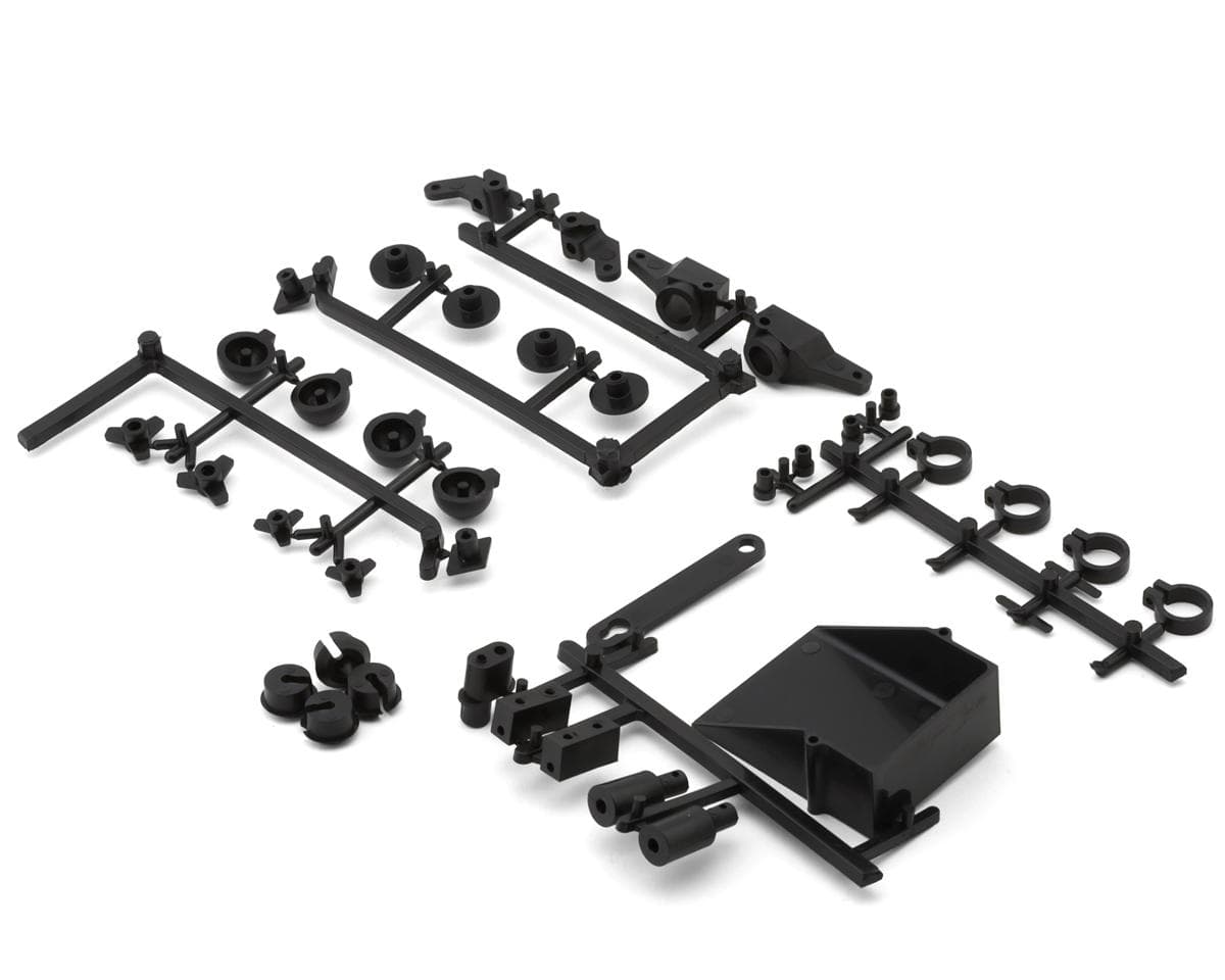 Team Associated RC10 Classic Steering Blocks, Rear Hubs & Accessory Parts (Black)