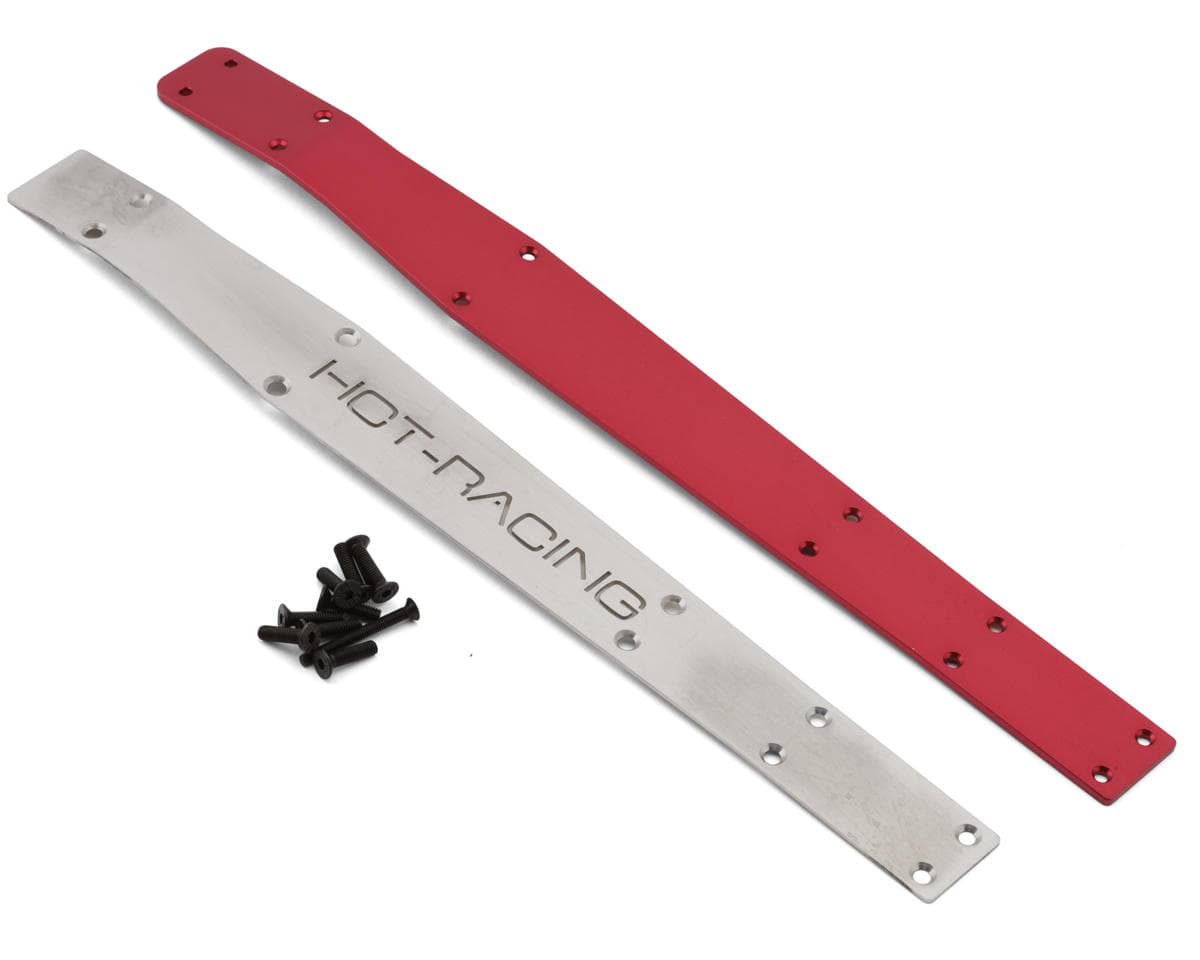 Hot Racing Arrma® Mini Kraton® Stainless Steel & Aluminum Chassis Brace Set (Red)