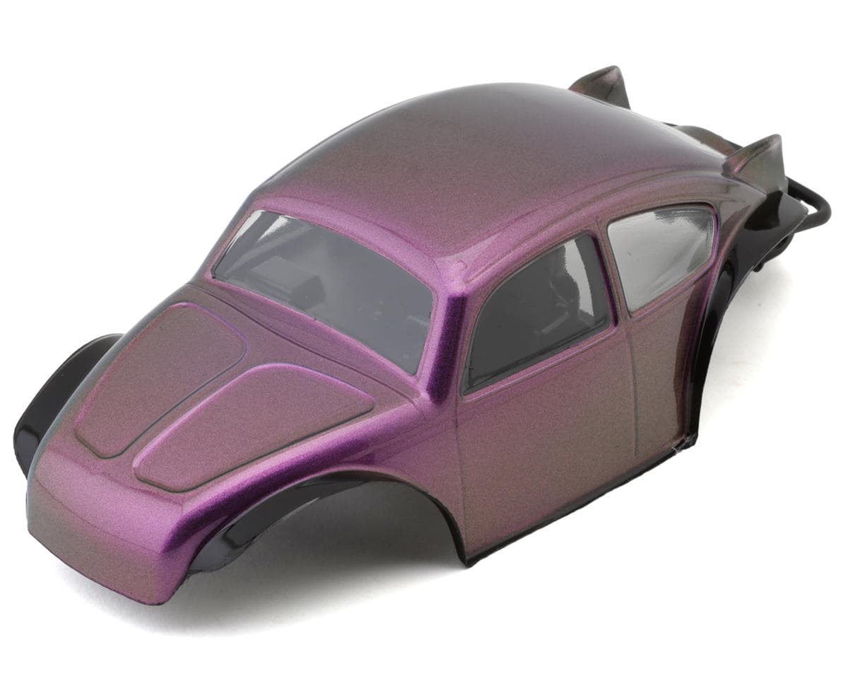 Injora Axial® SCX24 BUG24 1/24 Pre-Painted Rock Crawler Body Set (Purple) (132mm Wheelbase) w/LED Light Bar & Interior