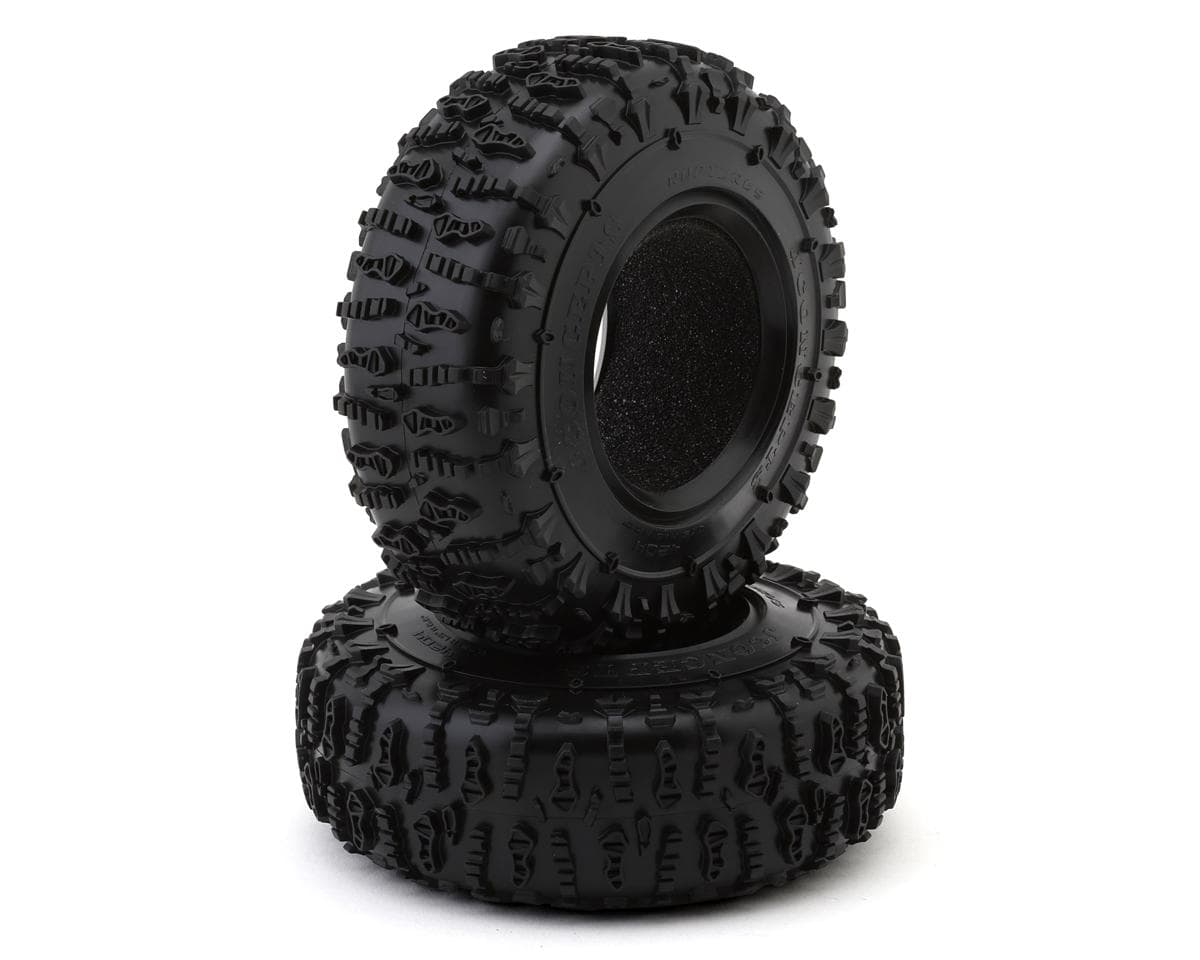 JConcepts Ruptures 2.2" All Terrain Rock Crawler Tires (2) (OD - 4.75”) (Green) w/Foam Inserts