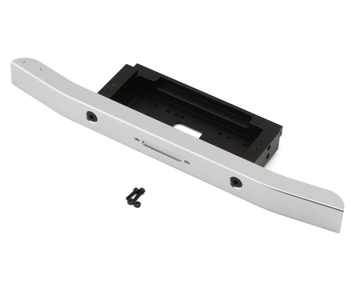 RC4WD Gelande Cruiser Classic Front Bumper with Lowered Winch Mount (Silver)