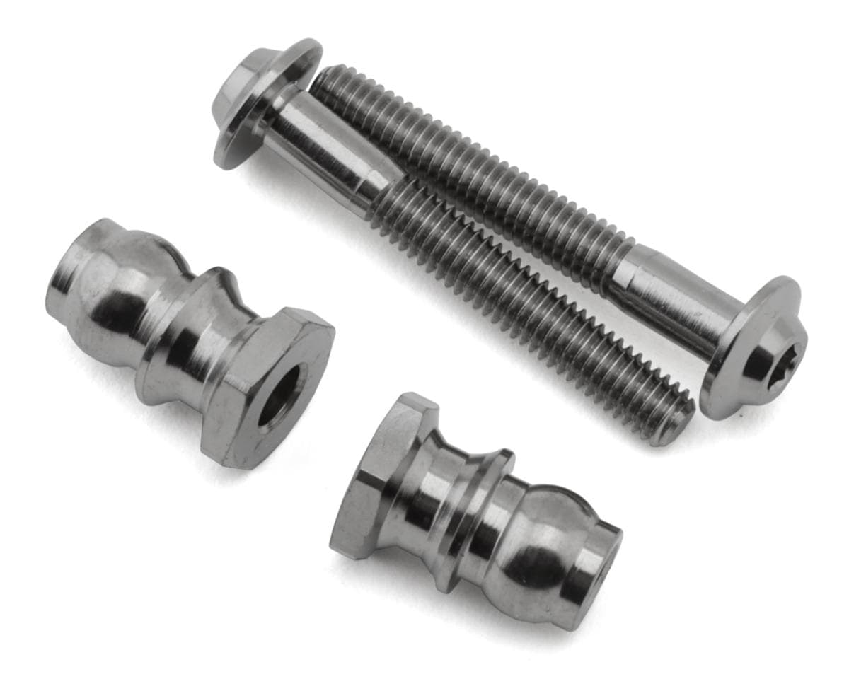 1UP Racing Pro Duty Titanium Front Upper Shock Standoffs Set (22mm/8mm) (RC10SC7)