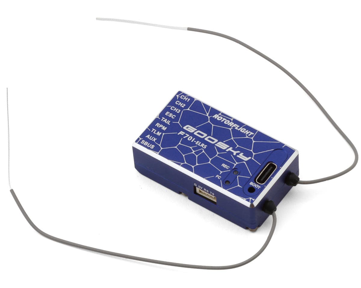 GooSky F701 Rotorflight Helicopter Gyro w/ELRS 2.4GHz Receiver (Blue)